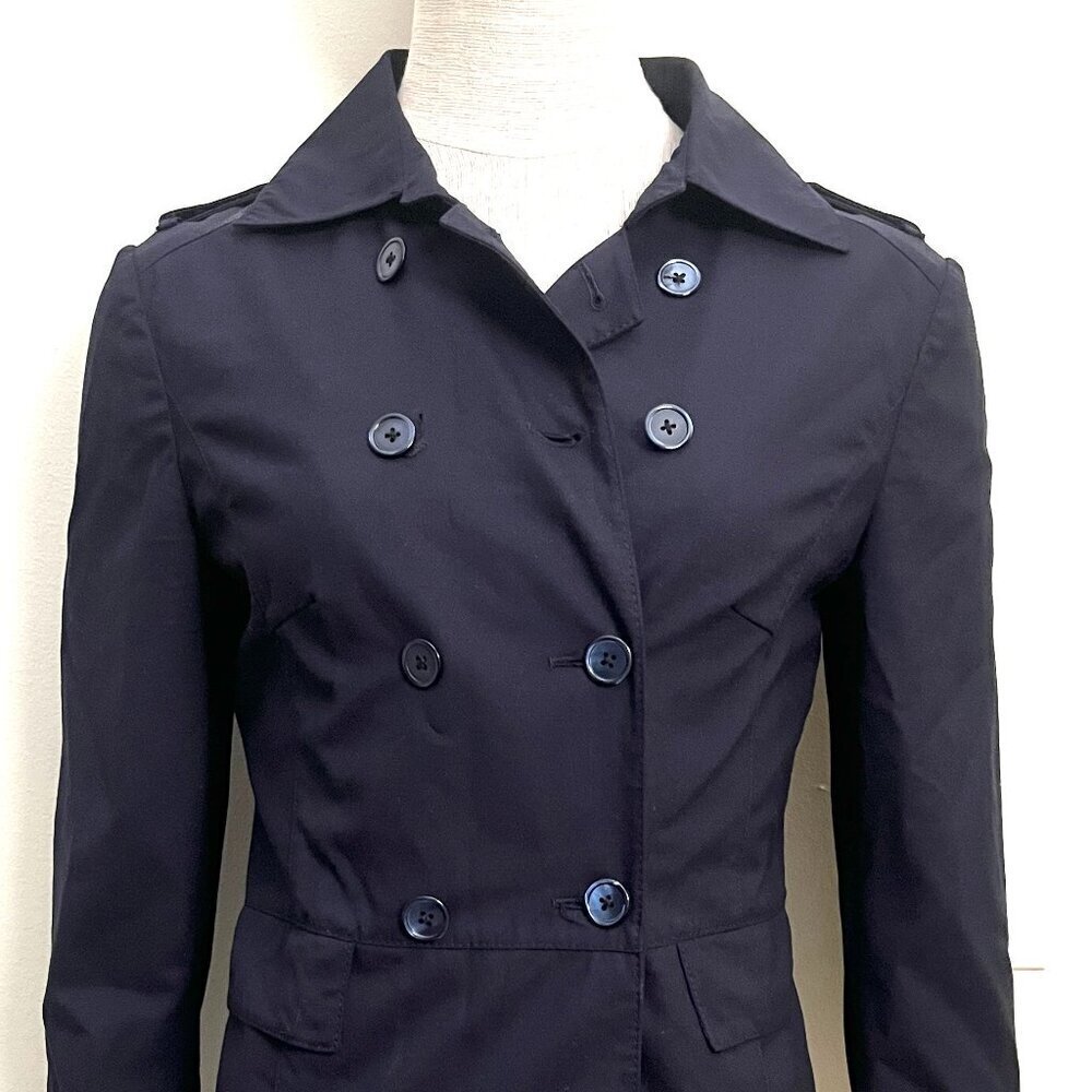 $3750 BELVEST DOUBLE BREASTED NAVY BLUE JACKET 4 - Picture 2 of 15